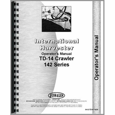 AFTERMARKET Fits International Harvester TD14 Crawler Series Operators Manual RAP73681